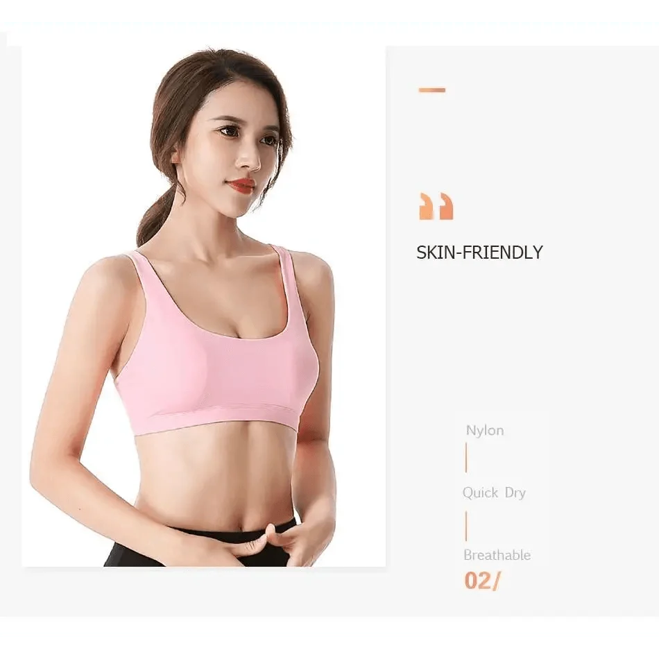 New Elegance Fitness Sports Bra for Women Push Up Wirefree Padded Crisscross Strappy Running Gym Training Workout Yoga Underwear Crop Tops