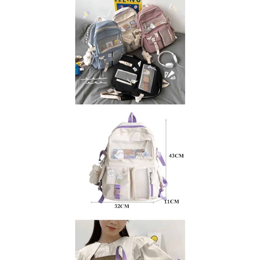 New Elegant Waterproof Backpack For Ladies And Women Cute Student Bookbag/Trevel Bag for Teenager Girls