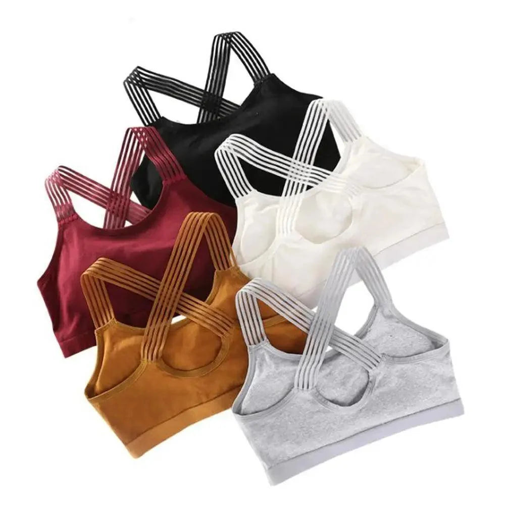 New Fashionable Seamless Sports Bra Women Fitness Top Gym Yoga Bra Shockproof Push Up Sport Bra Running Yoga Gym Crop Top Breathable Workout Bra