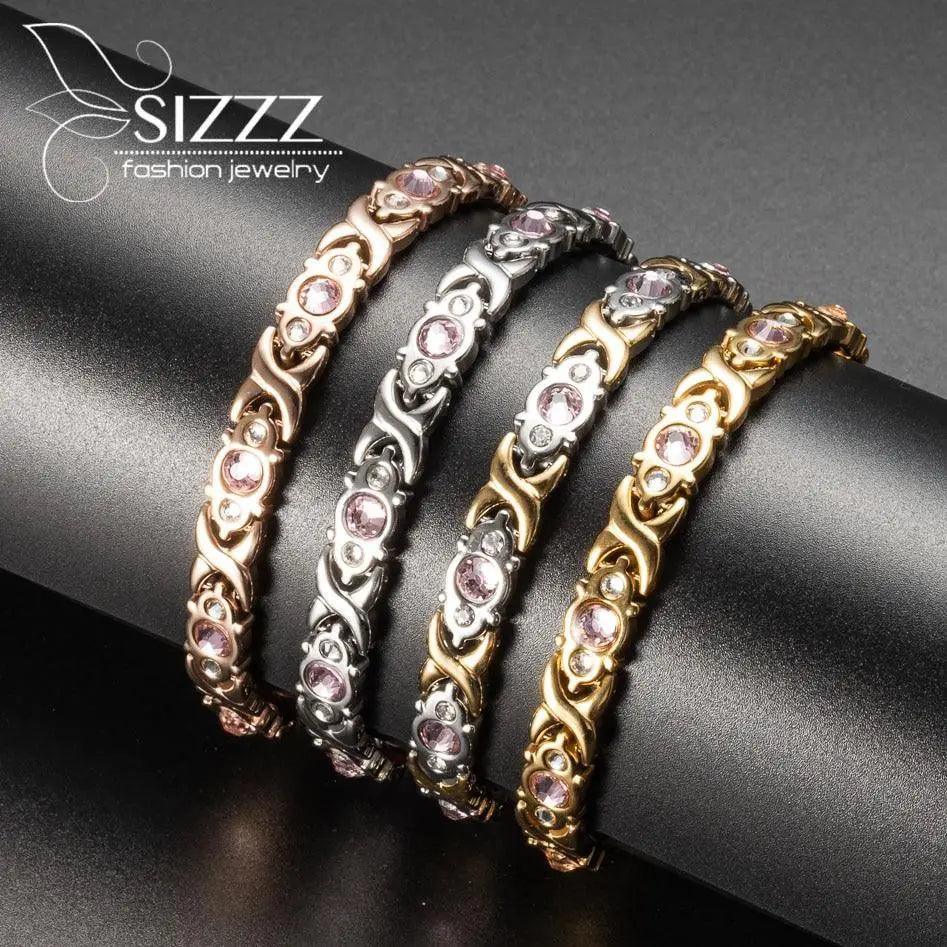 New Modern Fashion Amazing Elegant Bracelet Luxury Bracelet Energy Health Magnetic Bracelets For Women