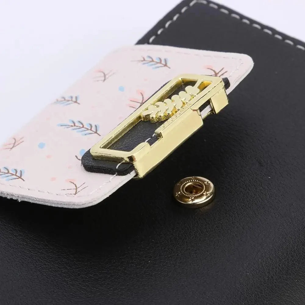 New Short PU Leather Clutch Bags Card Holder Wallet And  Small Coin Purse for Women And Girls