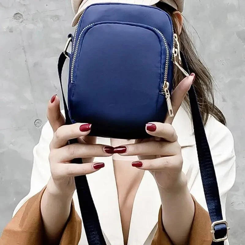 New Trendy Crossbody Zipper  Shoulder Bag For Ladies And Girls Multifunction Handbag Wrist Purse For Females