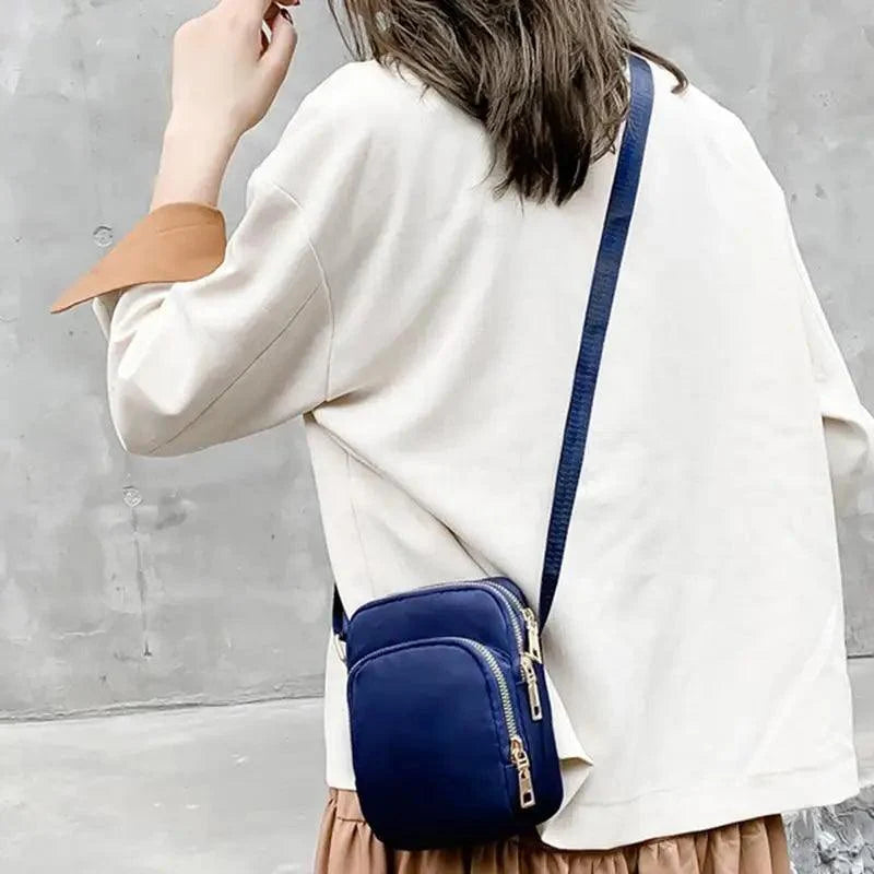 New Trendy Crossbody Zipper  Shoulder Bag For Ladies And Girls Multifunction Handbag Wrist Purse For Females