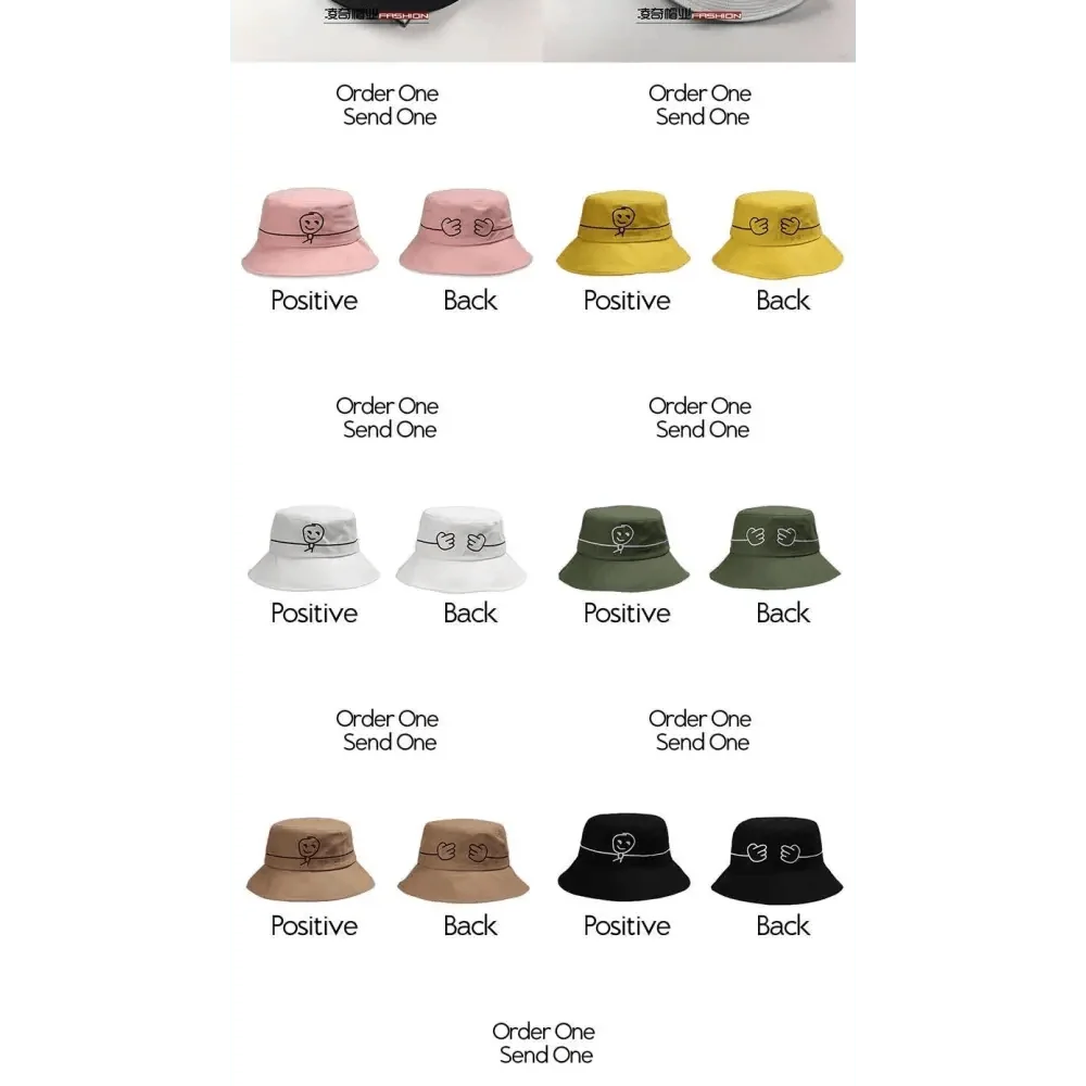 New Trendy Summer Bucket Hats For Women Men's Panama Hat Double-sided Panama Sun Fishing Hat Fisherman Cap for Boys/Girls