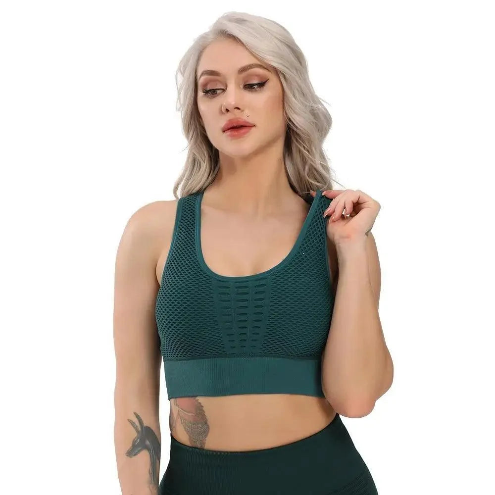 New Trendy Women's T-shirts Workout Sports Bra Yoga Vest Backless Solid Quick Dry Running Gym Sport bra Yoga Shirts