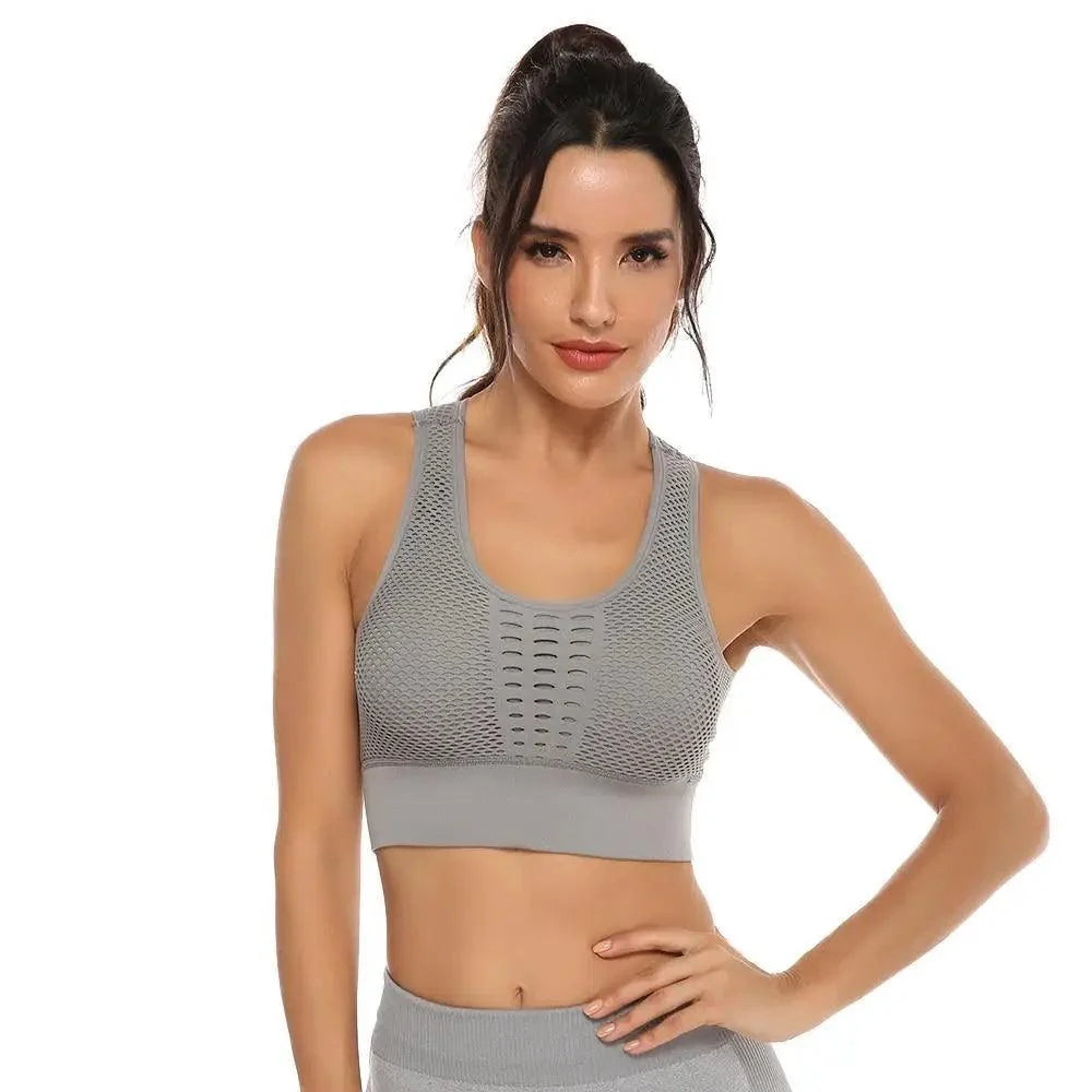 New Trendy Women's T-shirts Workout Sports Bra Yoga Vest Backless Solid Quick Dry Running Gym Sport bra Yoga Shirts