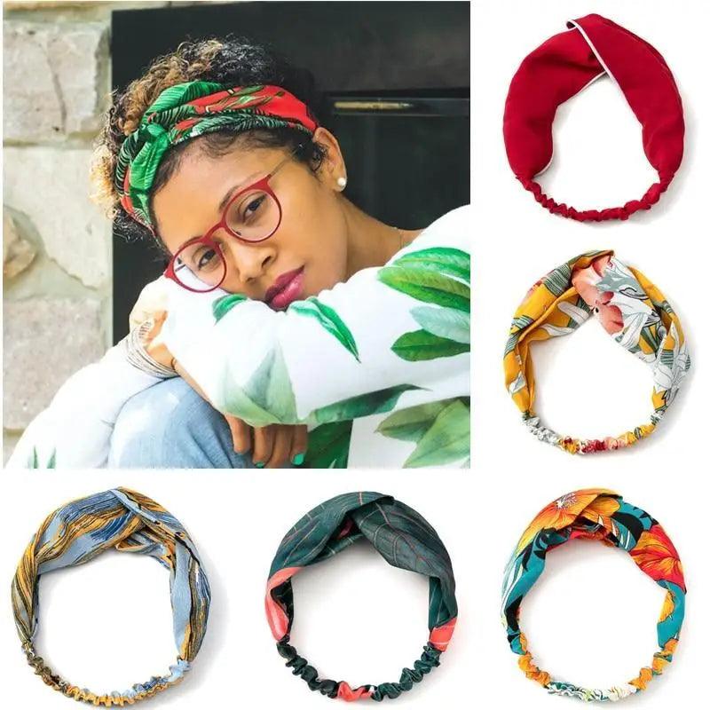 New Versatile Design Fashion Women's Summer Style Headbands For Girl Cross Turban Bandanas Hairbands Hair Accessories