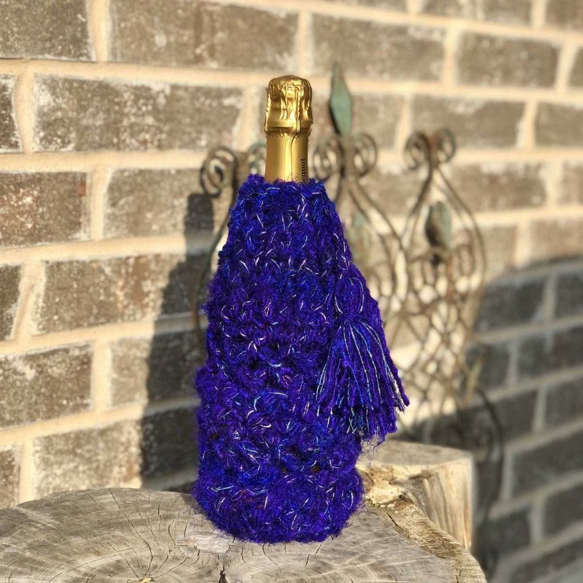 New Year's Eve Bottle Cover Crochet Pattern
