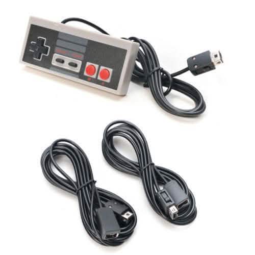 Nintendo NES Mini Classic Edition Game Controller with 2 Pieces 10ft Extension Cable