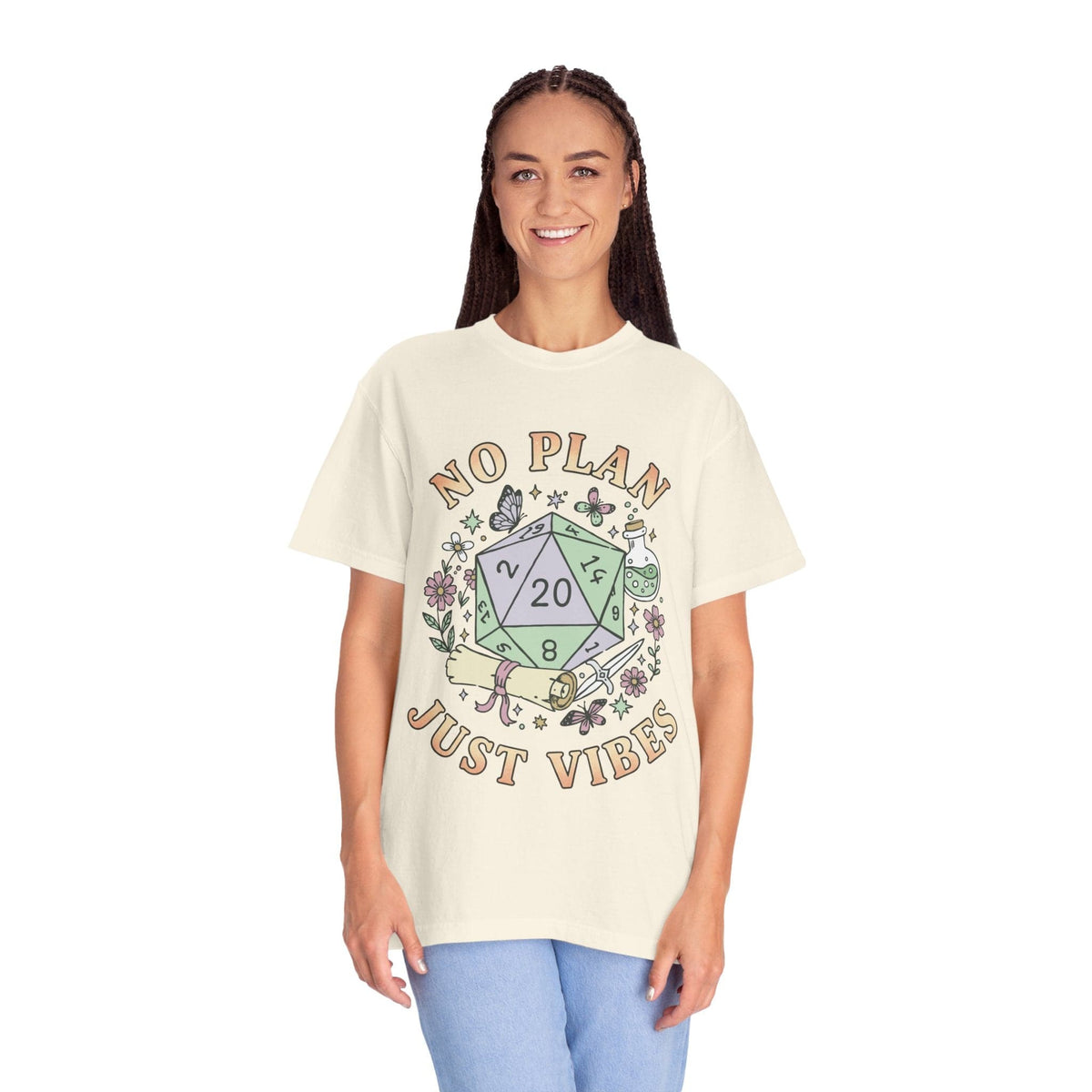 No Plan Just Vibes D&D T-Shirt - Comfort Colors