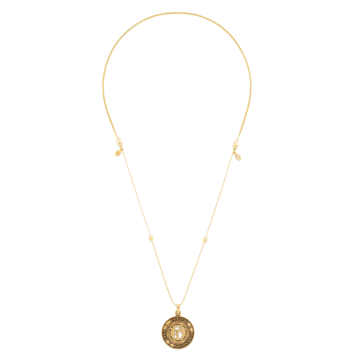 Number 5 Necklace, Expandable | Free, Variety, and Adventure
