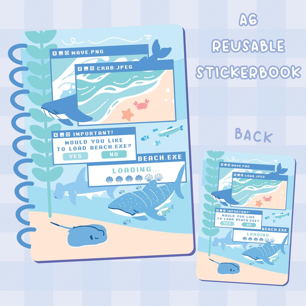 [PREORDER] Ocean.exe Reusable Sticker book