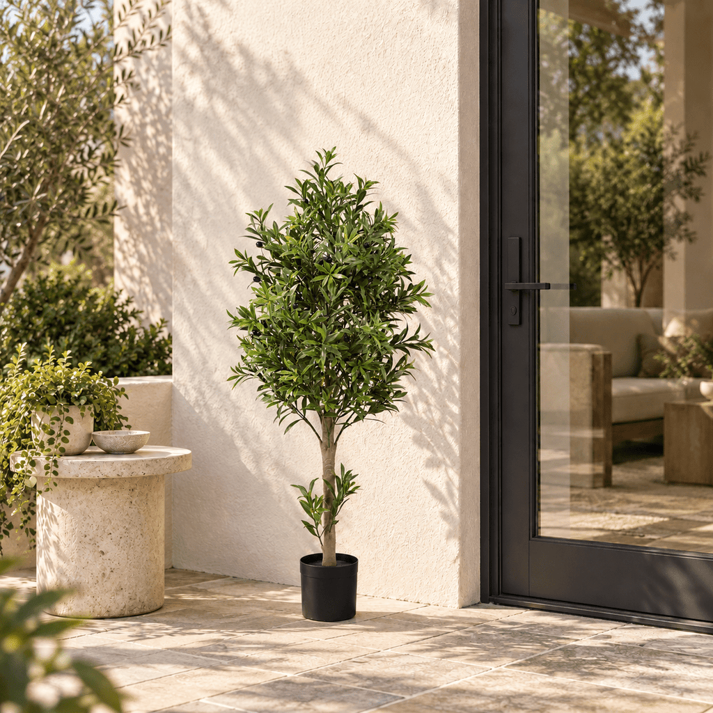Olive Artificial Tree 47.2in – UV Resistant