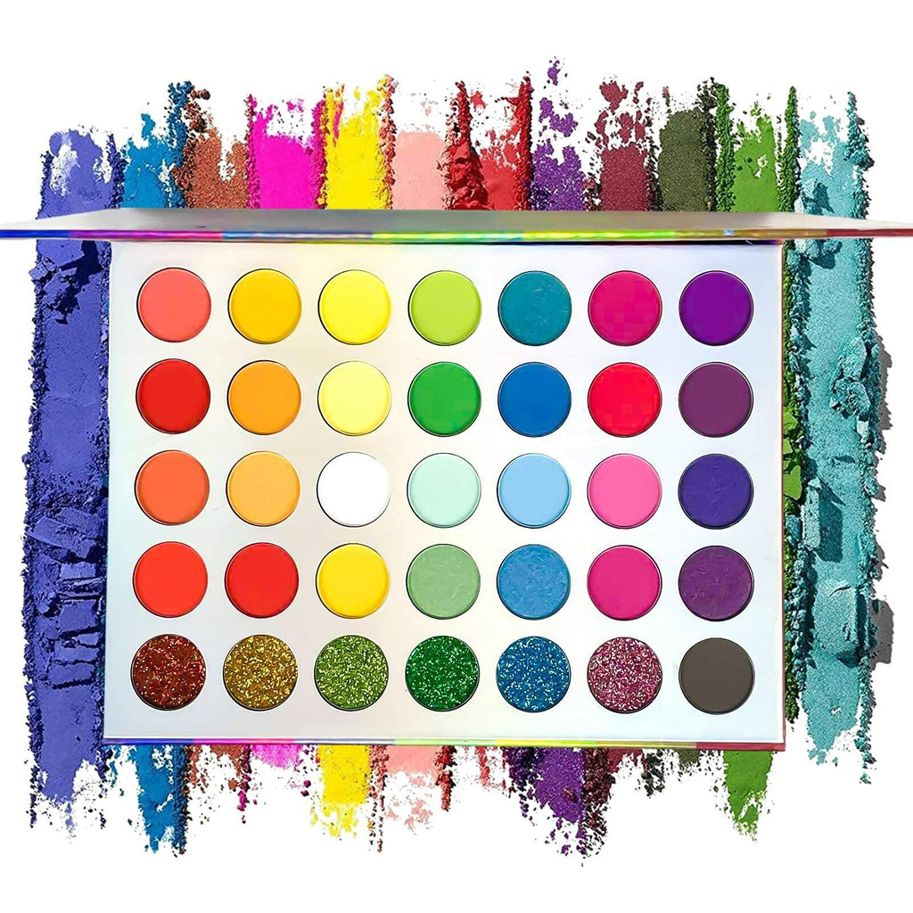 Jutoe 35-Color Eyeshadow Palette – Matte, Shimmer, Waterproof, Long-Lasting