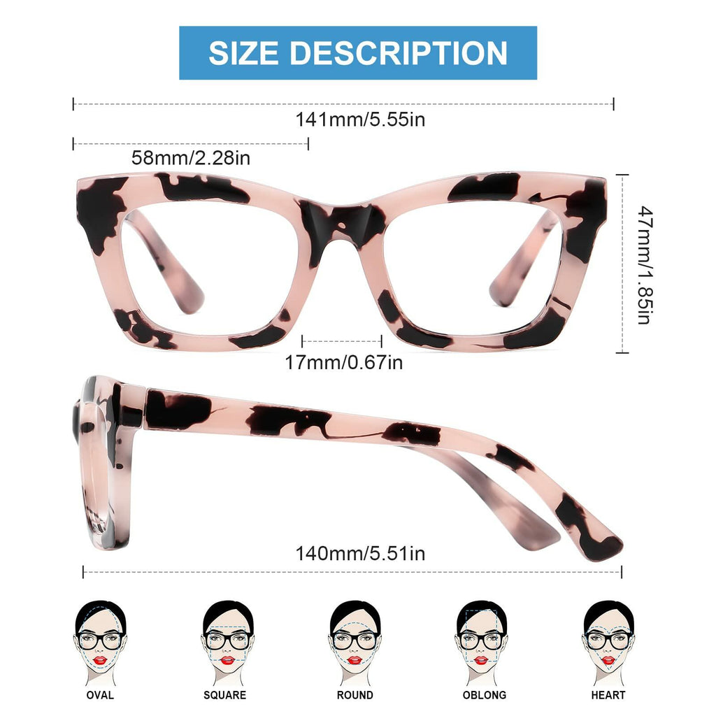 [Like New] Okany Blue Light Blocking Glasses for Women Men Anti Eyestrain UV 3 Pack