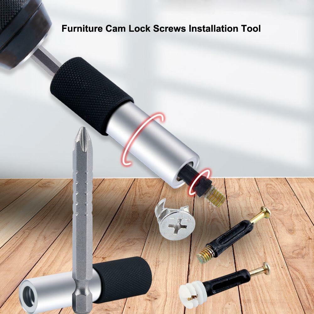 PANSHIYON Cam Lock Assembly Tool Magnetic 1/4" Hex Shank PH2 Bit