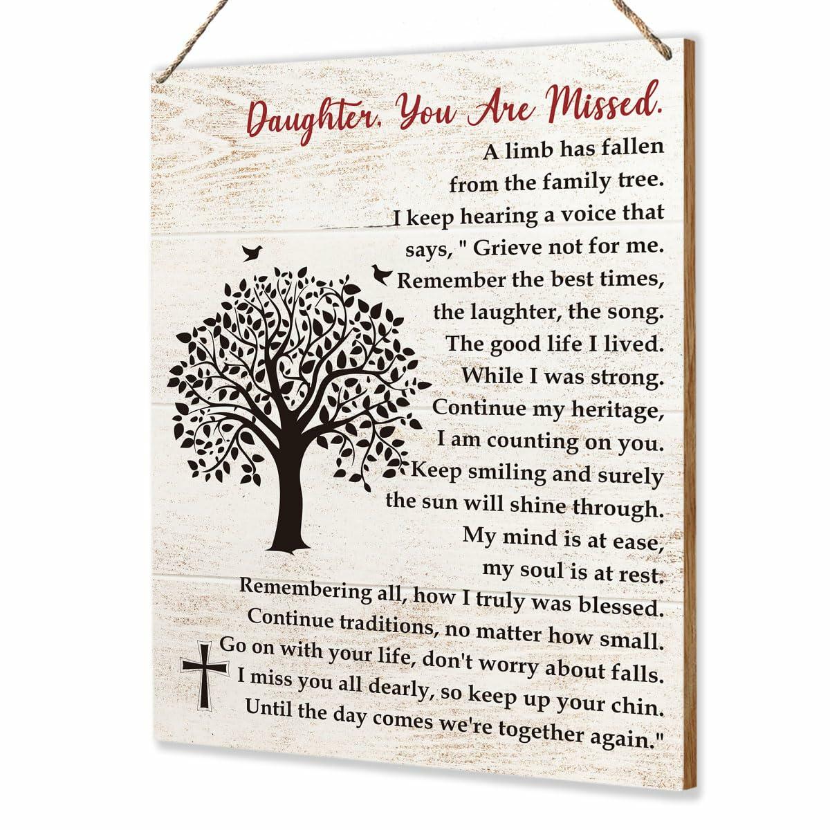 Loss of Son Memorial Sympathy Gift 8x10 inches Bereavement Remembrance