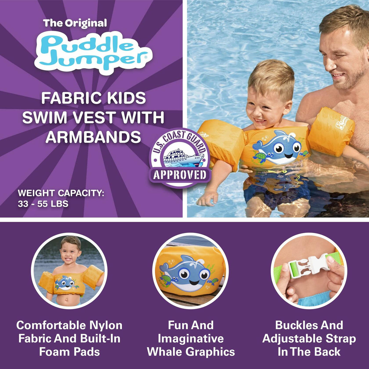 Child Basic Life Vest Whale