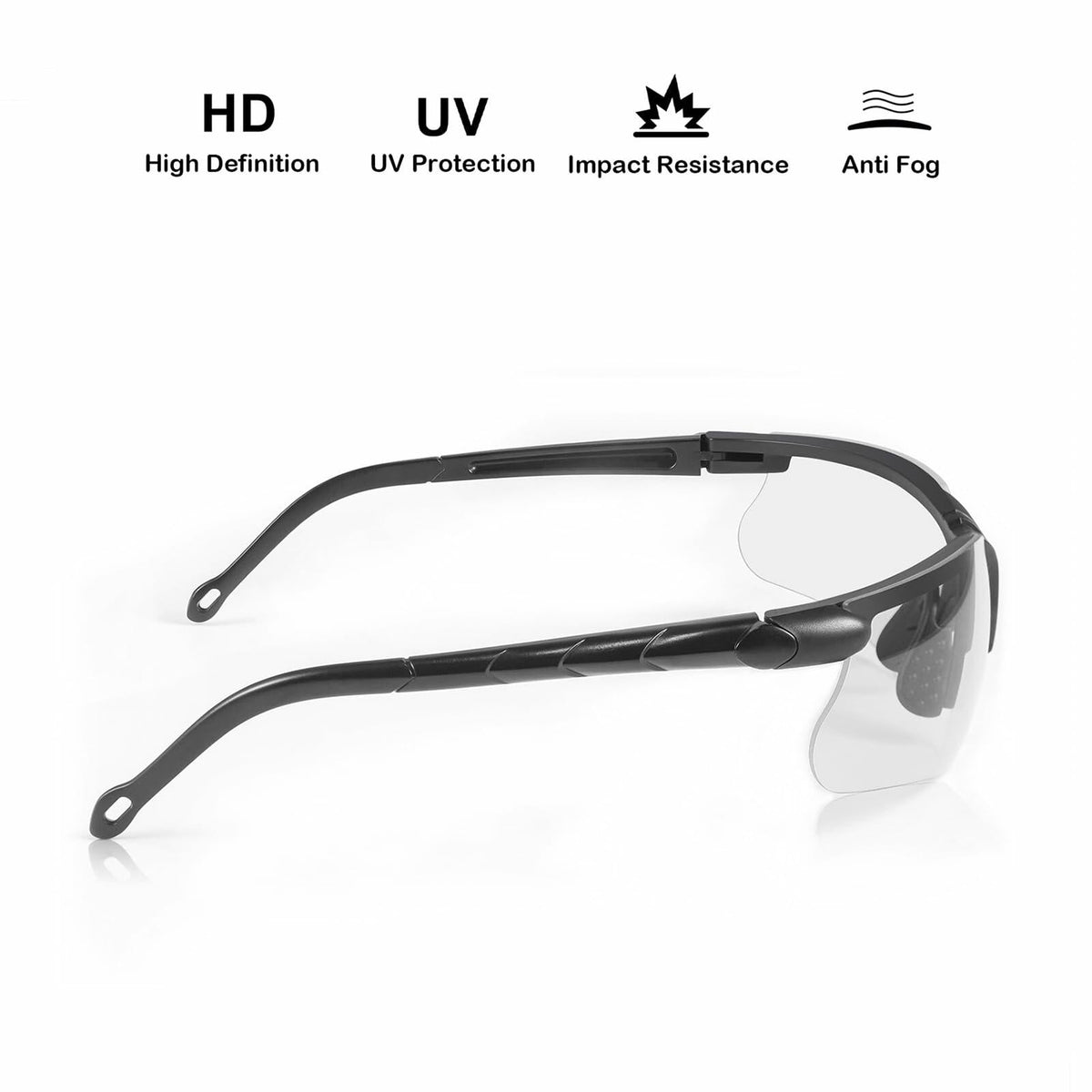 DAXISONN Shooting Safety Glasses Grey Anti Fog Tactical Ballistic Eyewear