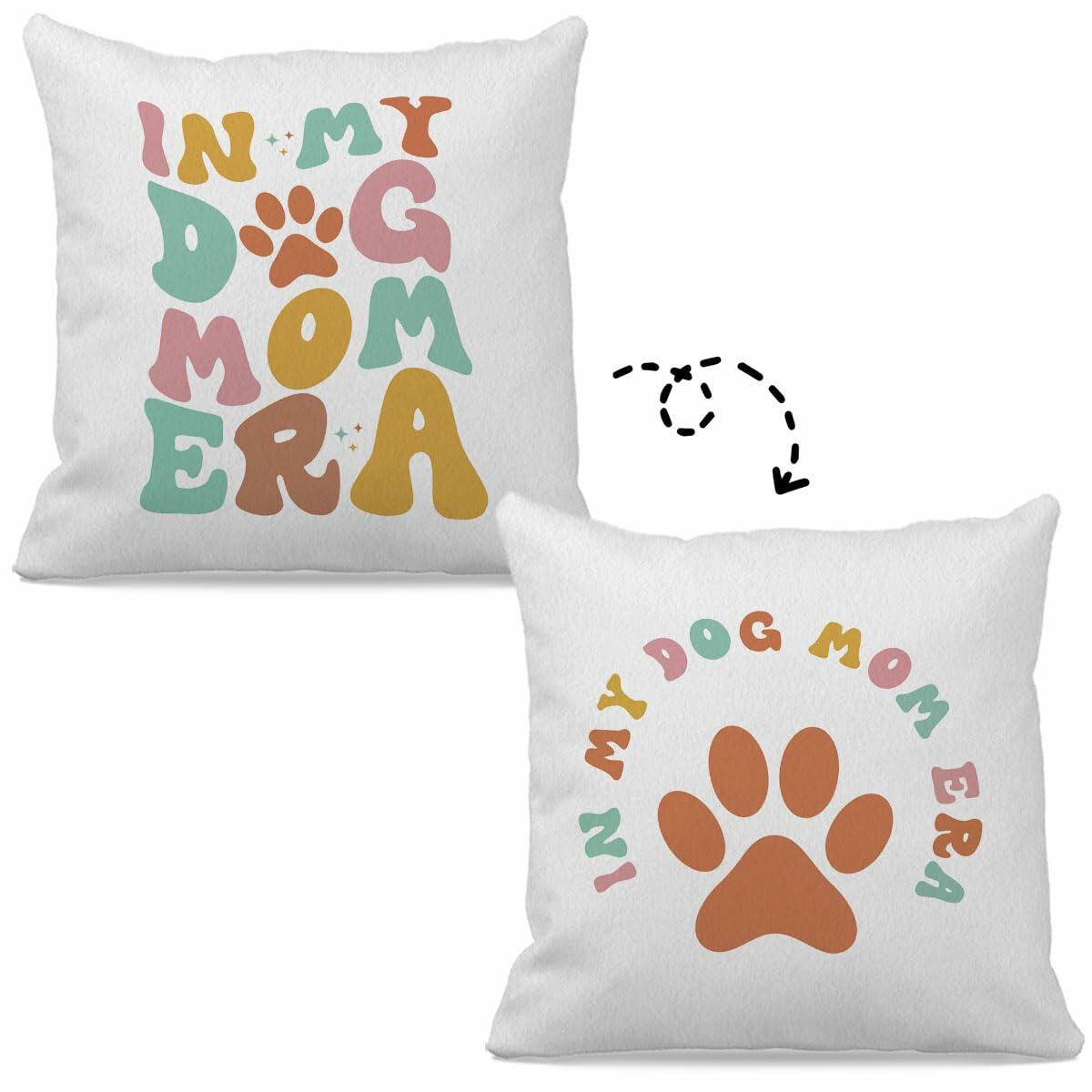 OFlich Dog Mom Pillow Cover 18x18 Gift for Women Dog Lover Double-Sided