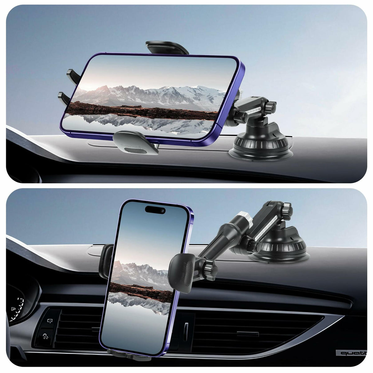 [Like New] IF FEEL Car Phone Holder Large Suction Cup for 4-7.2 inch Smartphones
