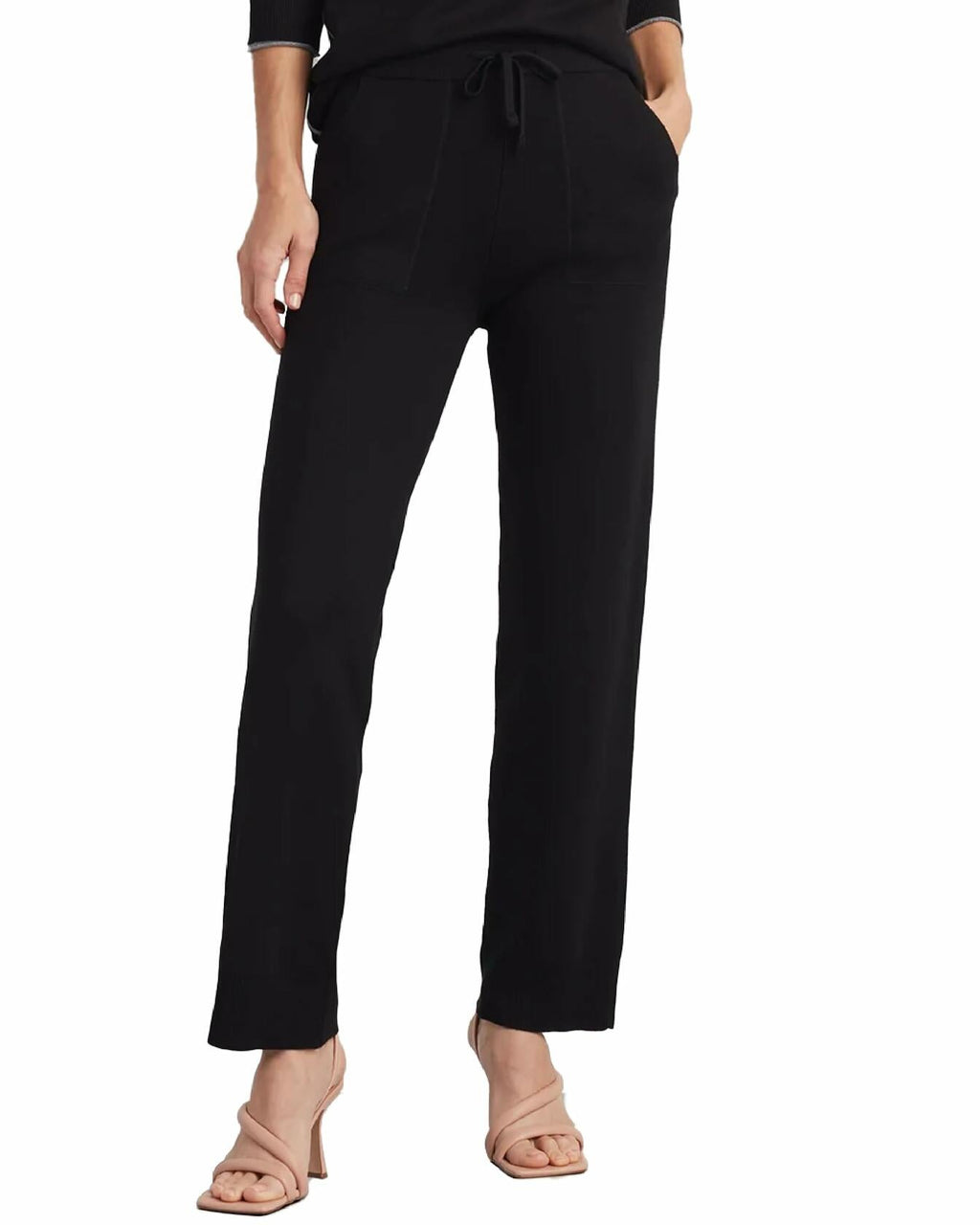 ELLEN TRACY Women's Knit Joni Casual Pull On Pants Black XL