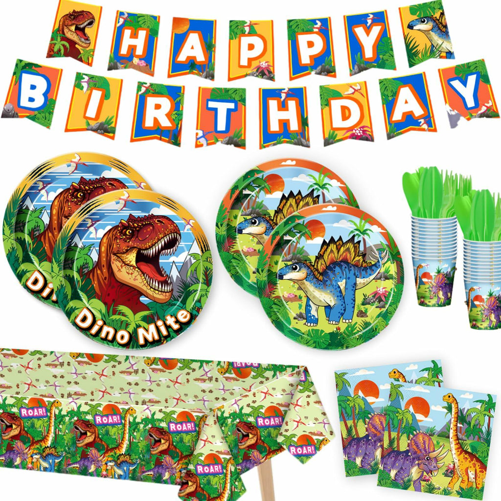 Daidle Unicorn Birthday Party Supplies Kit Banner Tableware for 24 Guests