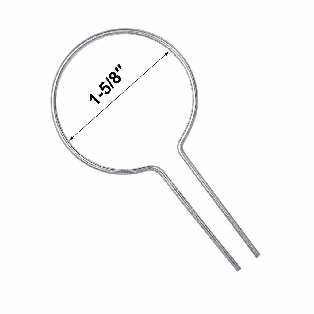 Evecad 250PCS 12Ga Preformed Fence Ties for 1-5/8 Post Silver