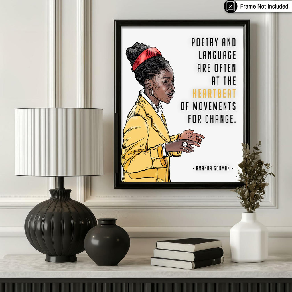 Poster Master Amanda Gorman Poetry Language Poster 8x10 Unframed