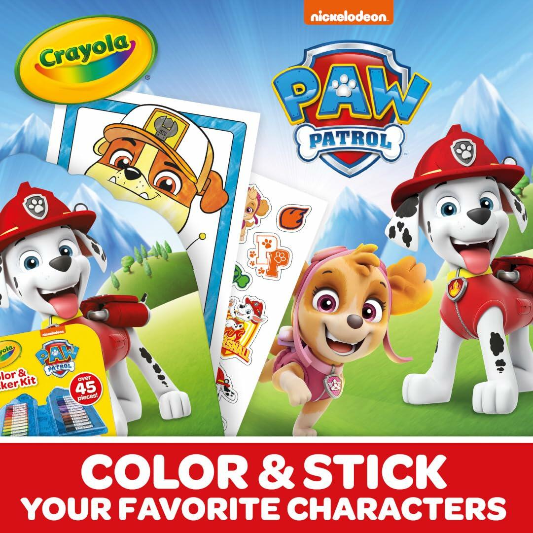 Paw Patrol Art Kit Creative Drawing and Coloring Set for Kids