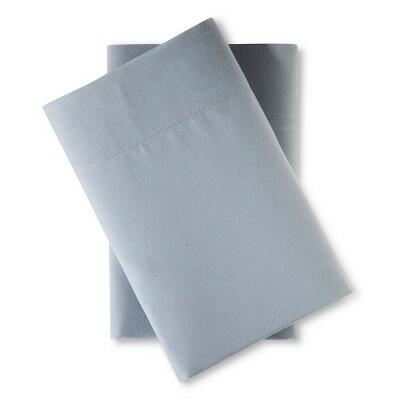 Room Essentials King Microfiber Pillowcase Set Gray 170 TC Polyester 2pc