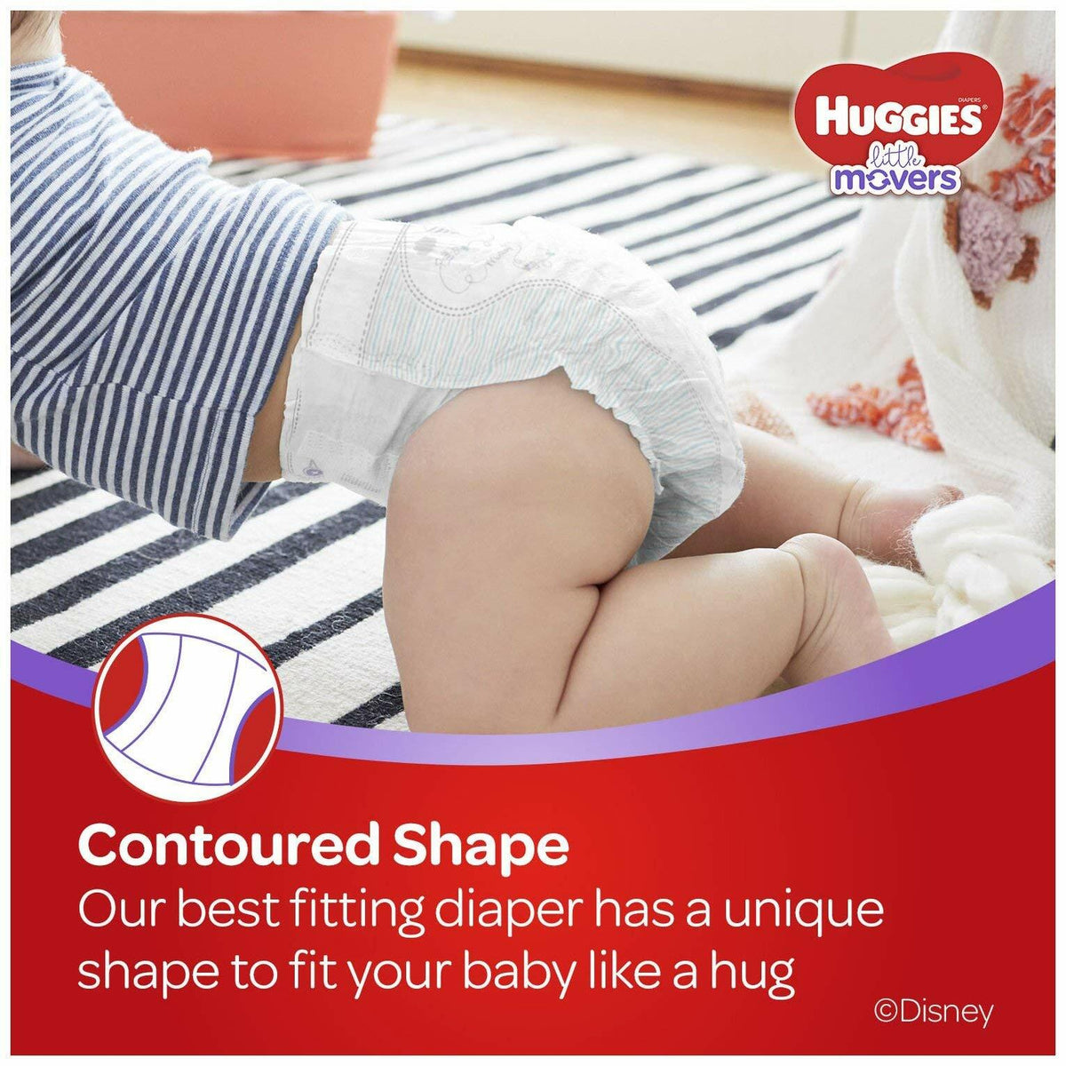 Huggies Little Movers Diapers Step 5 27+ lb 19 Ct Jumbo Pack Size 5