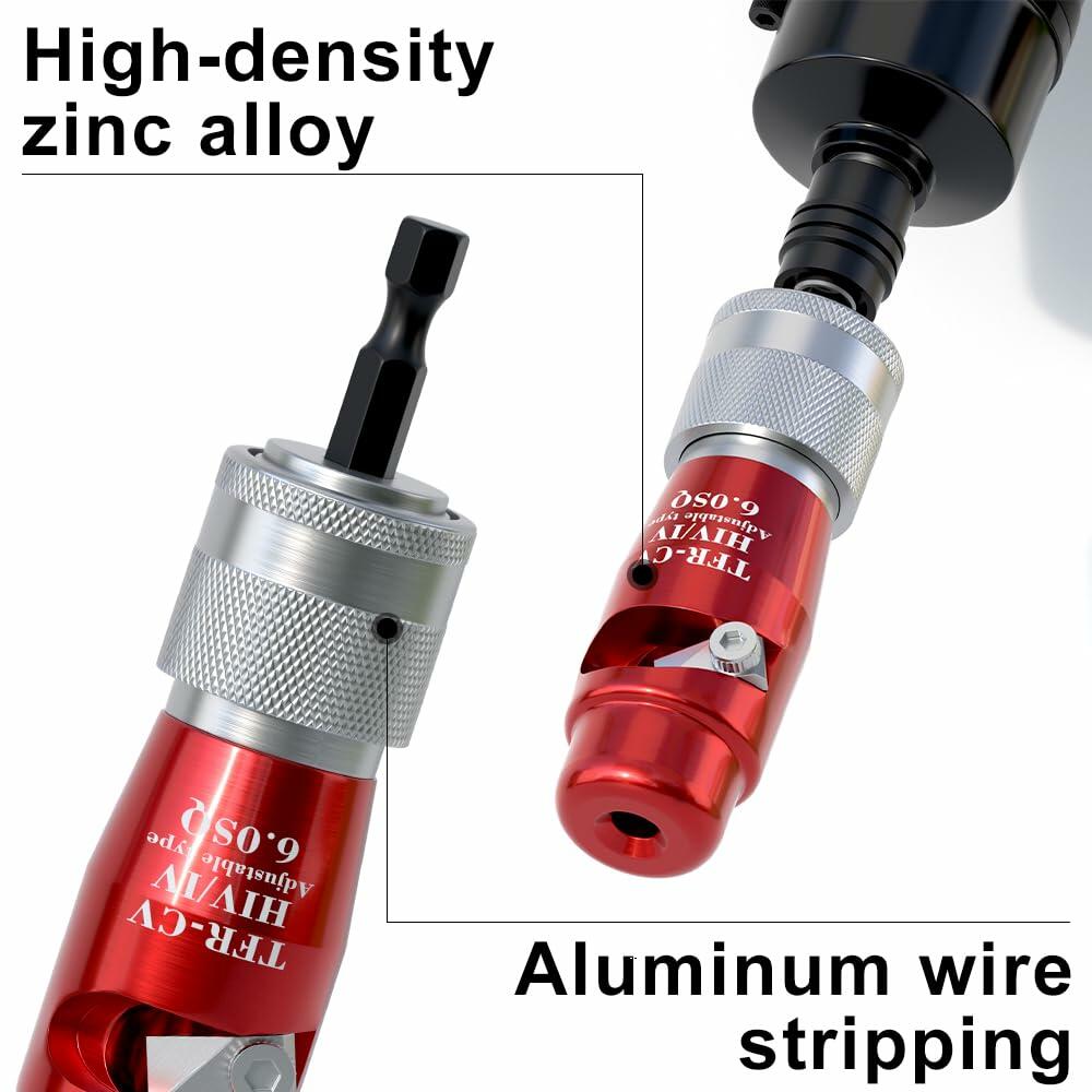 Fivepears Electric Wire Stripper Set Adjustable 2.5 4.0 6.0 Square Aluminum