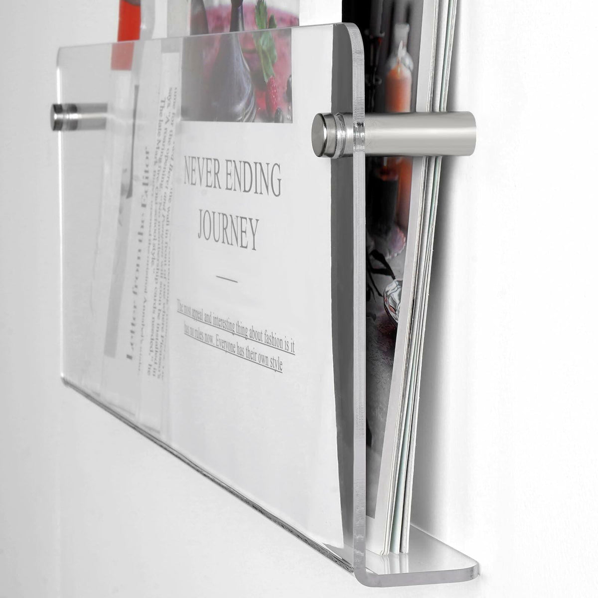 Vinyl Record Shelf Wall Mount Acrylic Floating Wall Shelf Clear 12 Inch