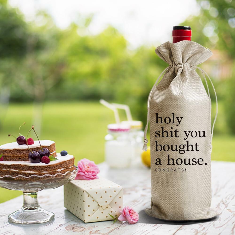 DOI-LANEE Wine Bags Housewarming Gift Homeowner Realtor Party Decorations