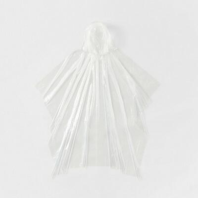 Embark Emergency Poncho Reusable Clear One Size Lightweight Packable