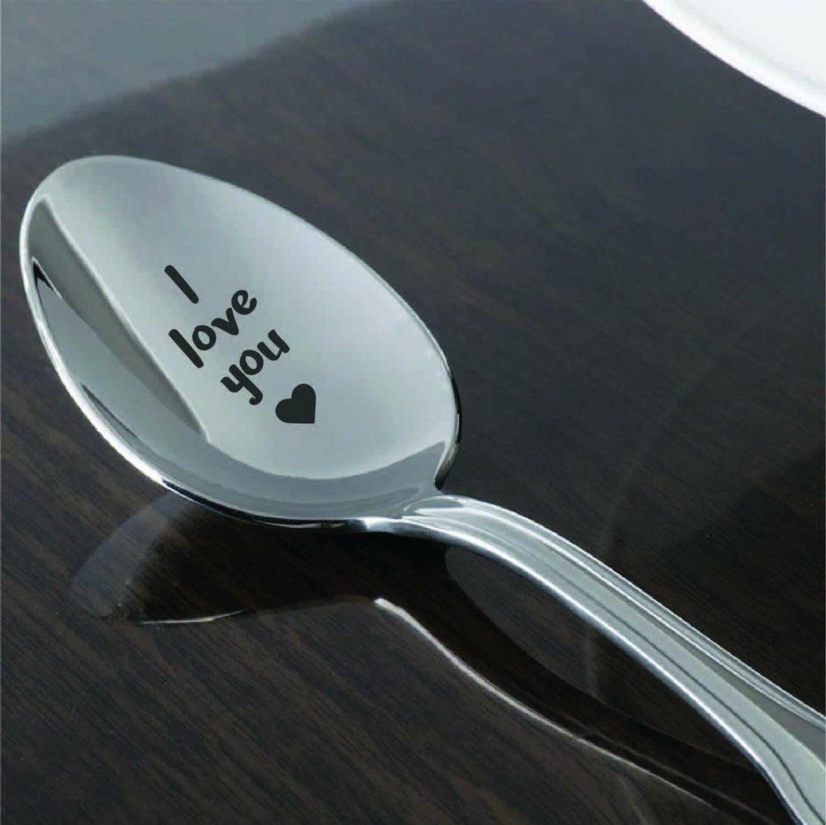 Boston Creative Co. Owl Always Love You Engraved Coffee Spoon Silver