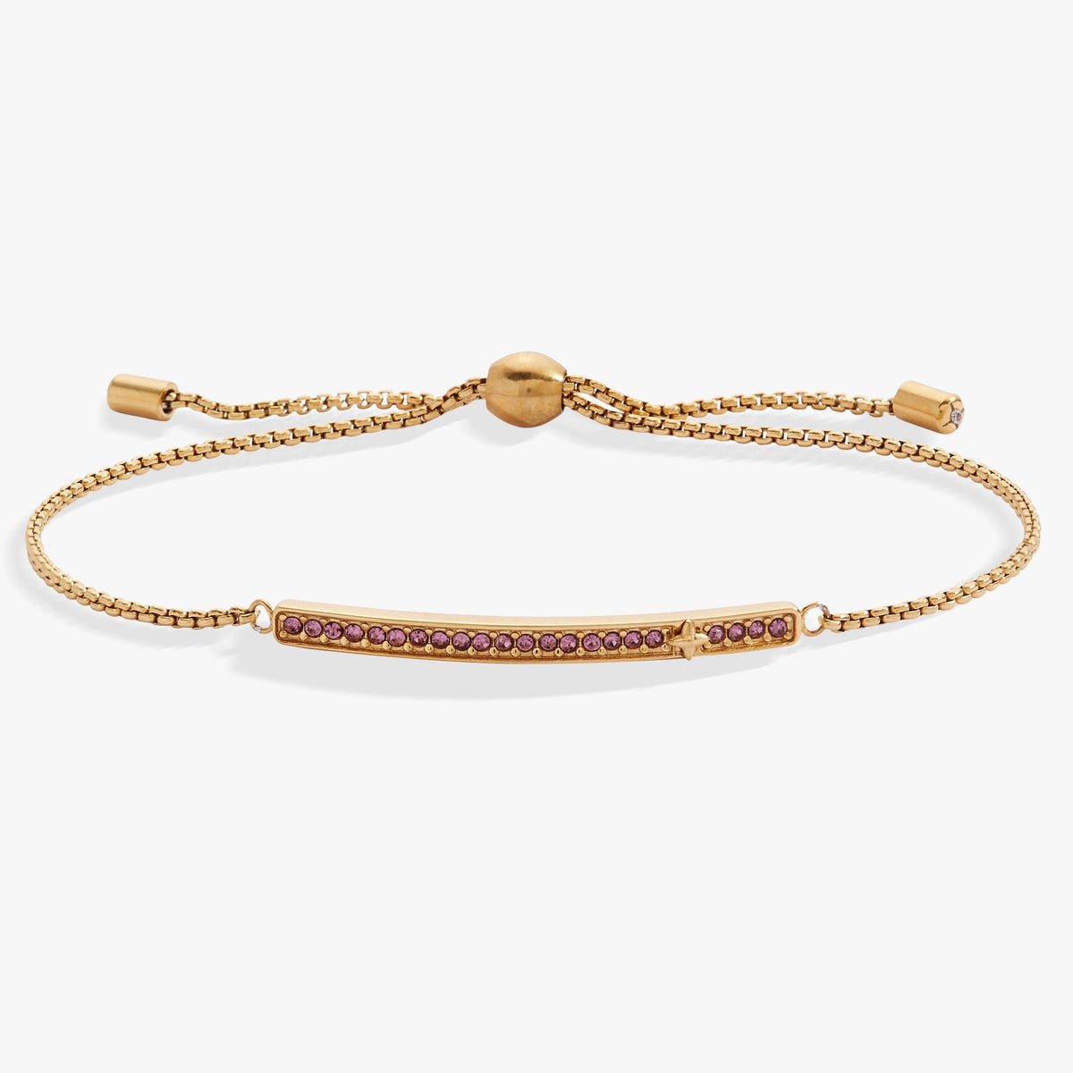 June Everyday Birthstone Pave Bolo Bracelet