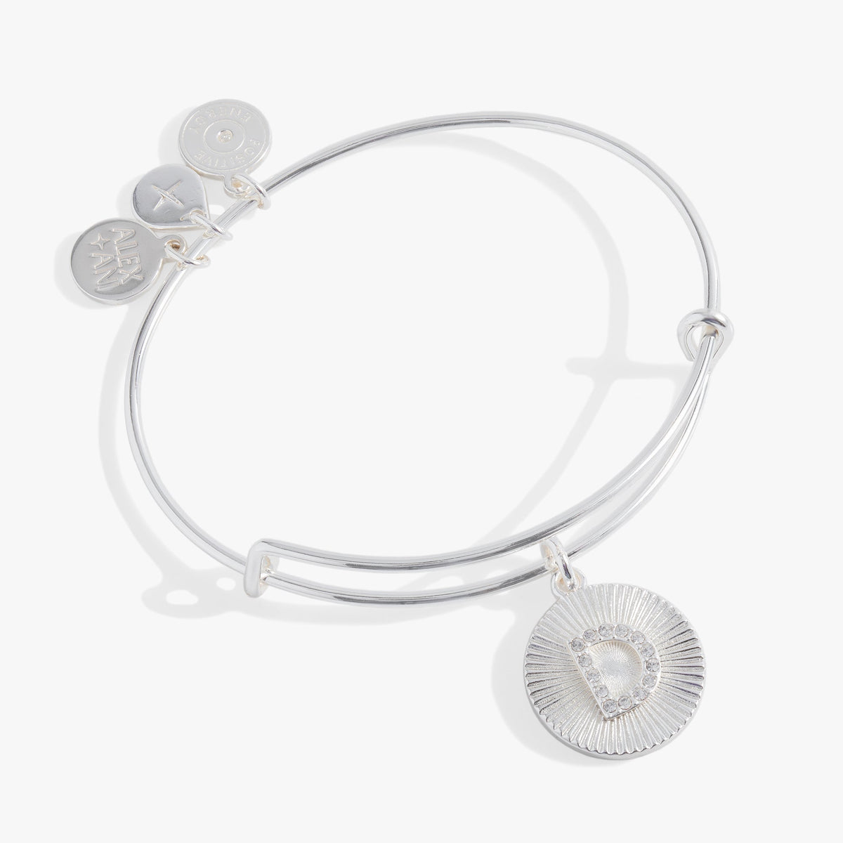 Initial D Pave Starburst Texture Bangle