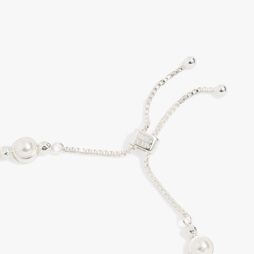 Pearl Bolo Beaded Bracelet