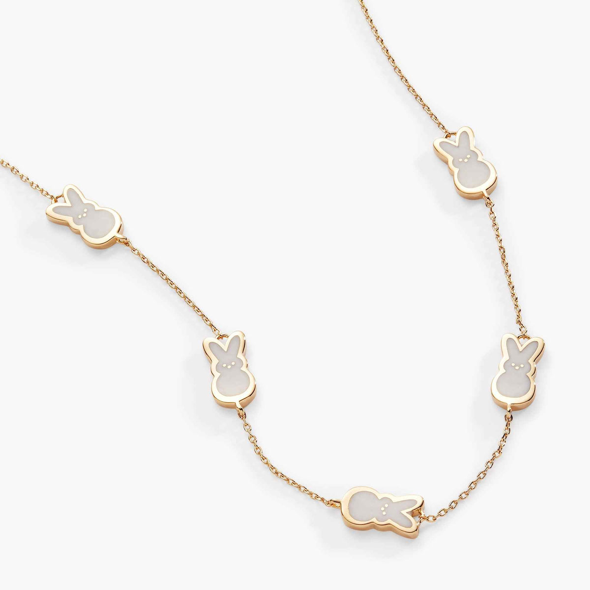 PEEPS® Pearlized Bunny Charm Necklace