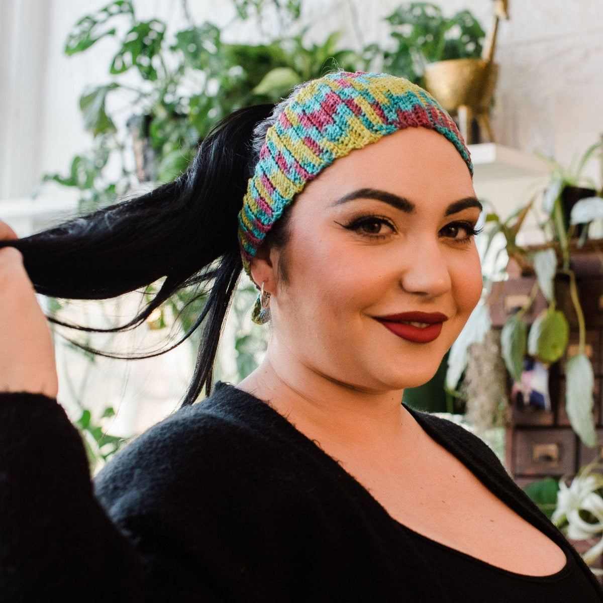 Plume Headband Knit & Crochet Pattern