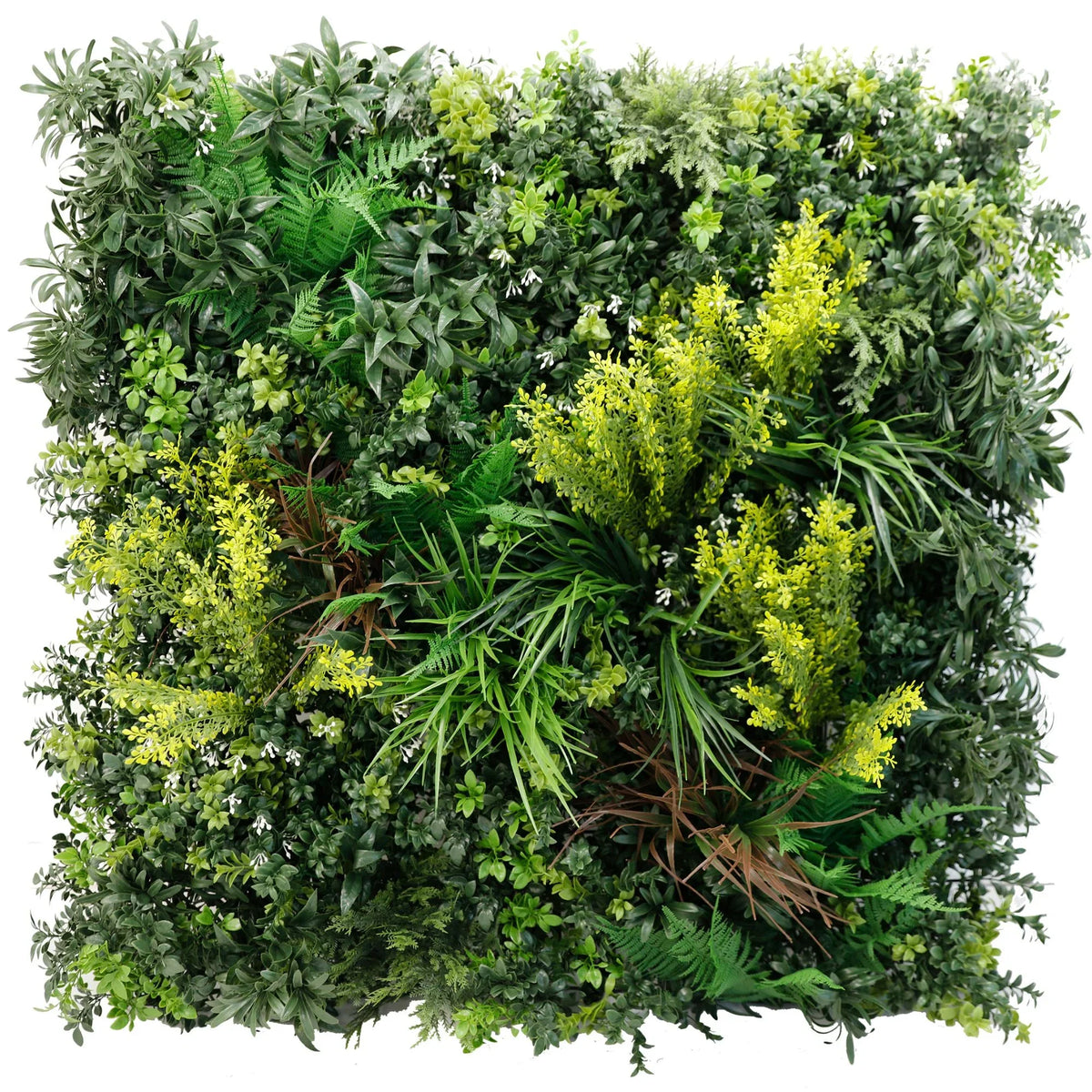 Tropical Vibe Artificial Vertical Garden Green Wall Panel 35×35in – NFPA 701 Certified – UV Resistant – Commercial Grade