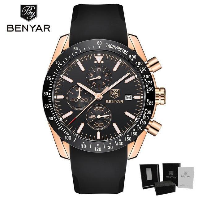 New Men Silver Blue Watch Business Analog Chronogragh Full Steel Luxury Casual Male Waterproof Sports Design Watches