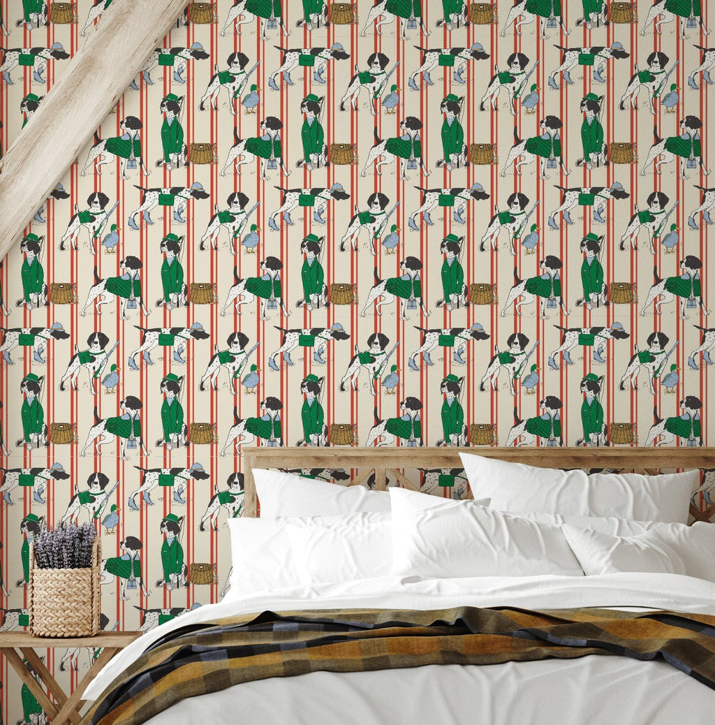 Edmund Wallpaper by Painted Hawk Design