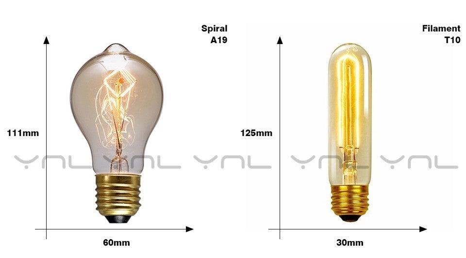 Retro Edison Bulb ST64 A19 T45 G80 G95 G125 Incandescent Light Bulb E27 220V 40W filament bulb lighting tubes Edison