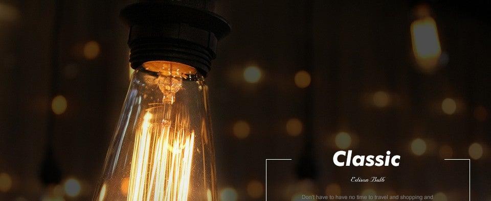 Retro Edison Bulb ST64 A19 T45 G80 G95 G125 Incandescent Light Bulb E27 220V 40W filament bulb lighting tubes Edison