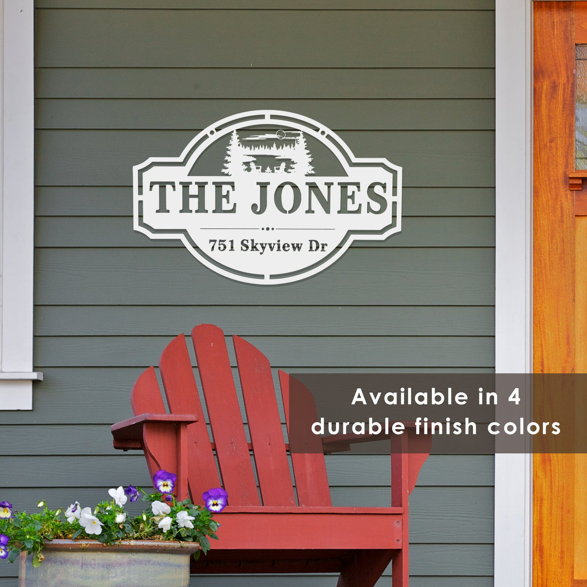 [COL] Home on the Range Oversized Address Plaque - House Number Sign