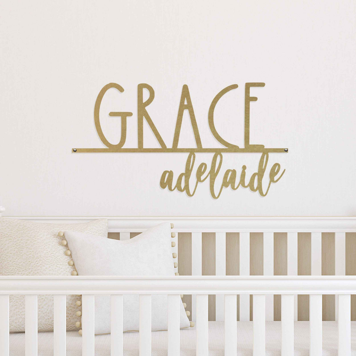 [COL] Beckett Name Sign - 2 Sizes - Personalized Last Name Sign for Home