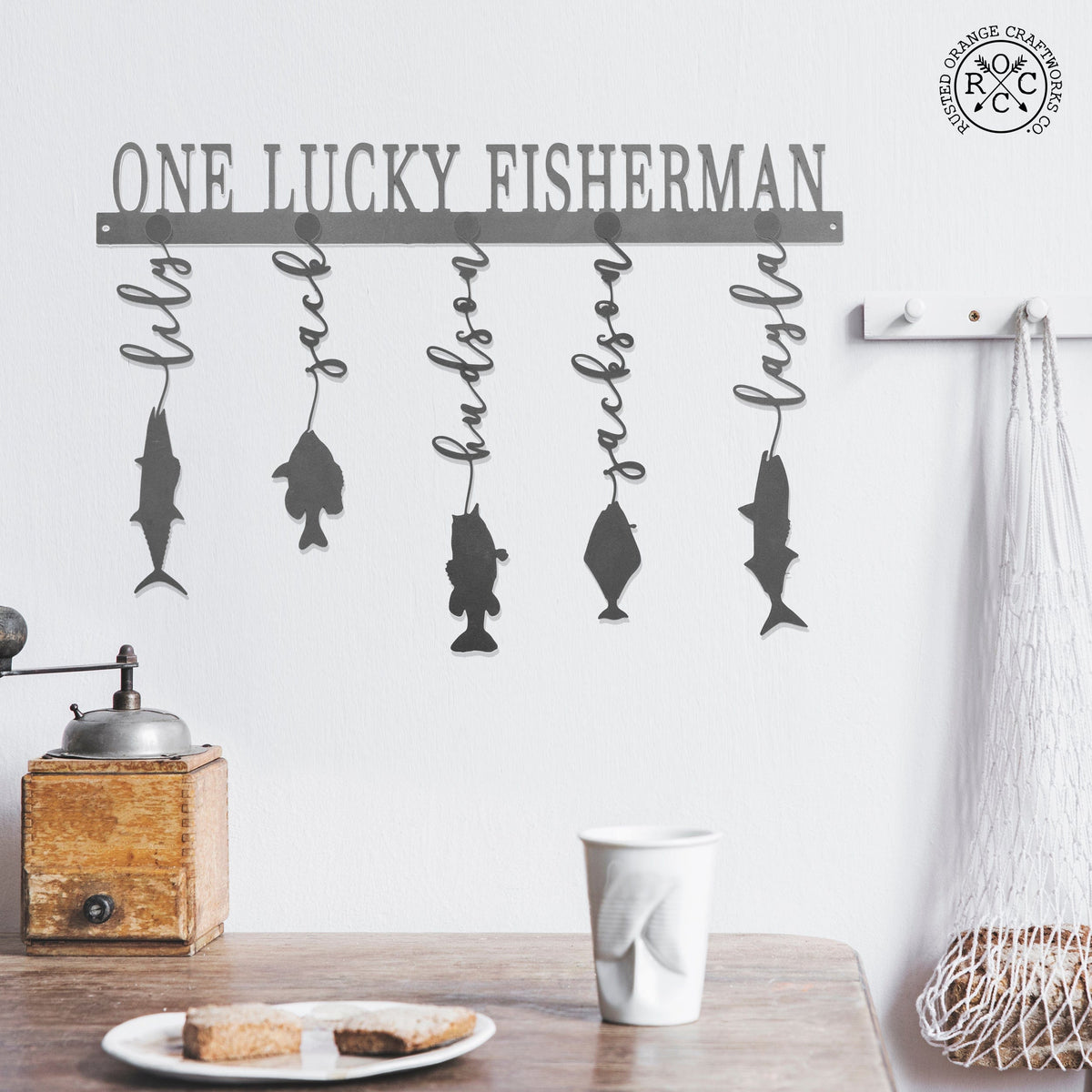 [COL] Reely Great Family Names Fish Sign Personalized - Father's Day, Dad, Grandpa